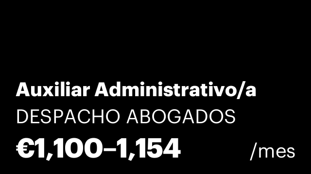 Auxiliar Administrativo/a