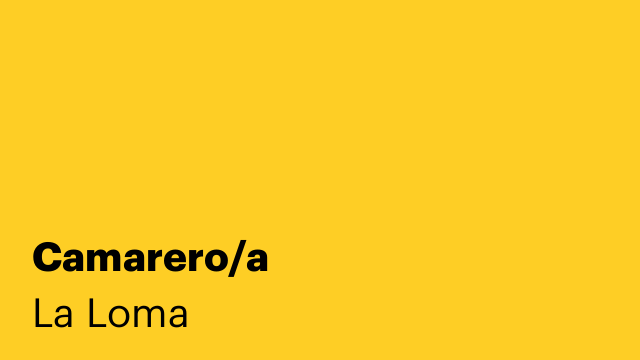 Camarero/a
