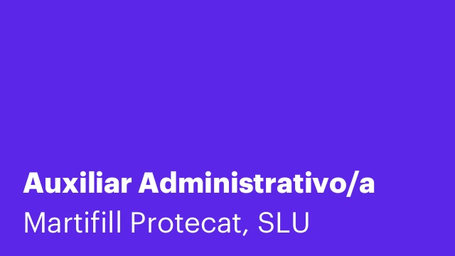 Auxiliar Administrativo/a