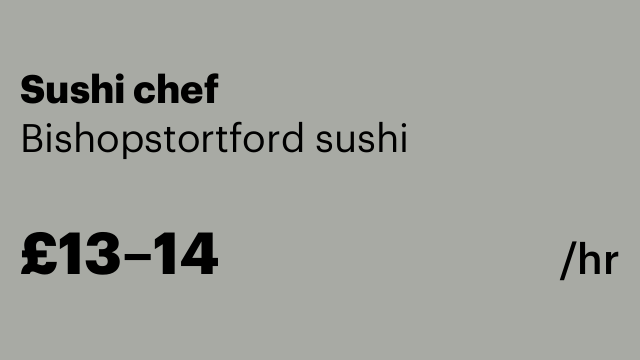 Sushi chef