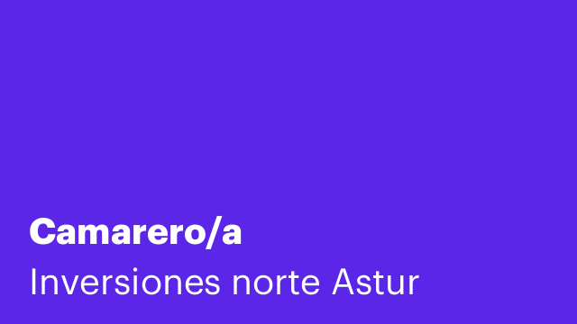 Camarero/a