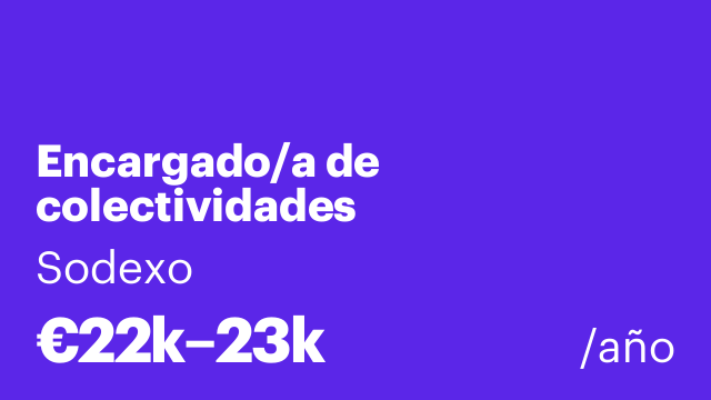 Encargado/a de colectividades