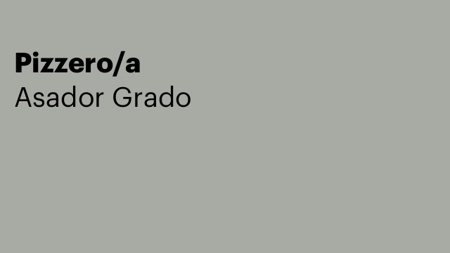 Pizzero/a
