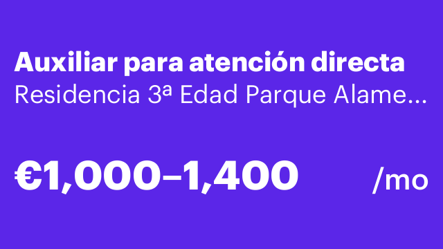 Auxiliar para atención directa