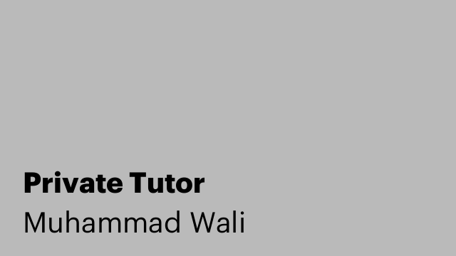 Private Tutor