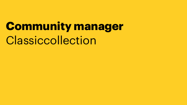 Community manager