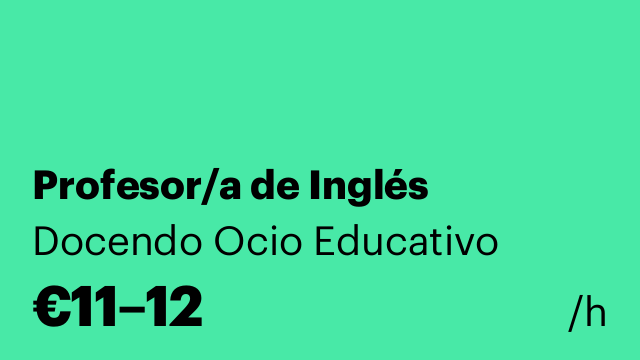 Profesor/a de Inglés