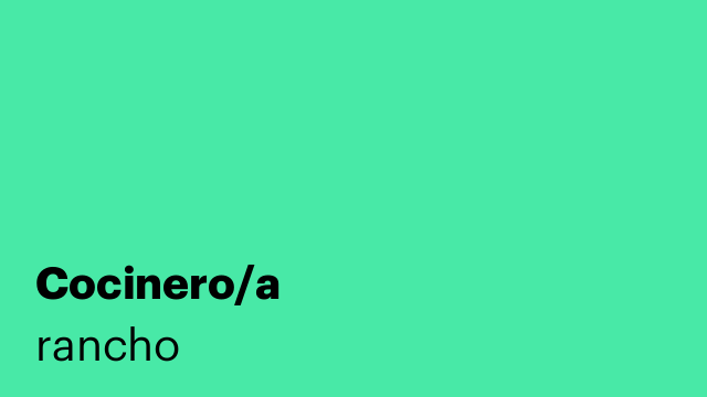 Cocinero/a