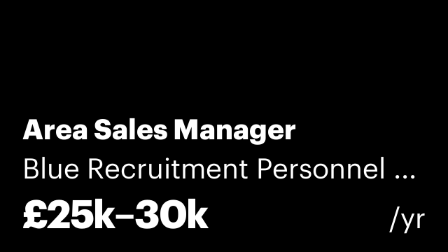 Area Sales Manager