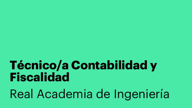 Técnico/a Contabilidad y Fiscalidad