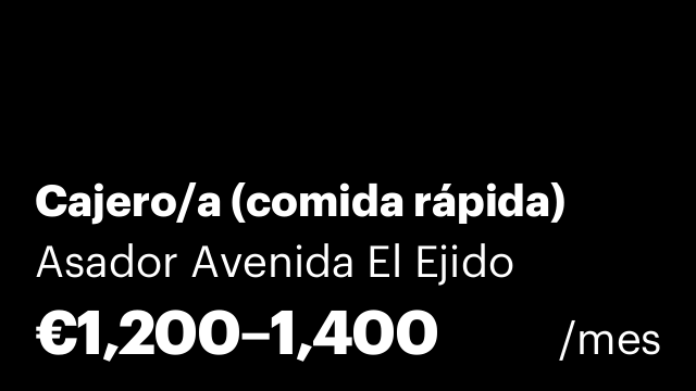 Cajero/a (comida rápida)