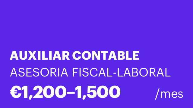 AUXILIAR CONTABLE