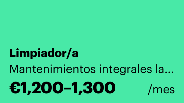 Limpiador/a