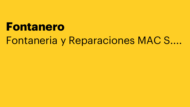 Fontanero