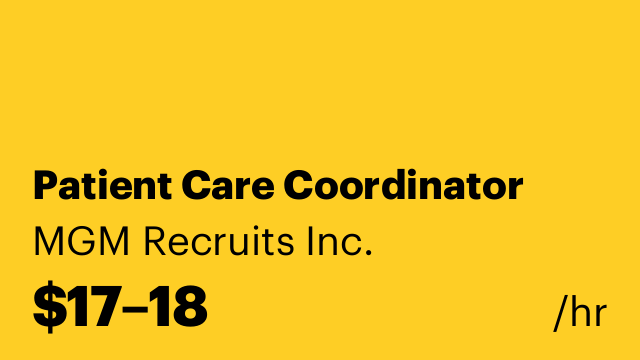 Patient Care Coordinator
