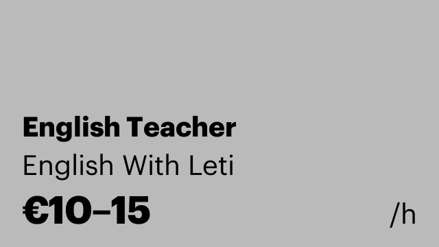 English Teacher