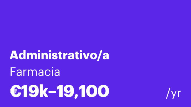 Administrativo/a