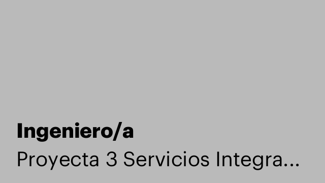 Ingeniero/a