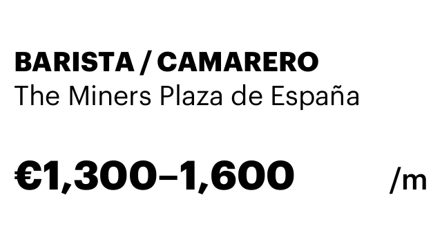 BARISTA / CAMARERO