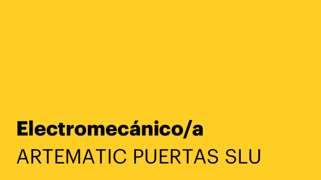 Electromecánico/a