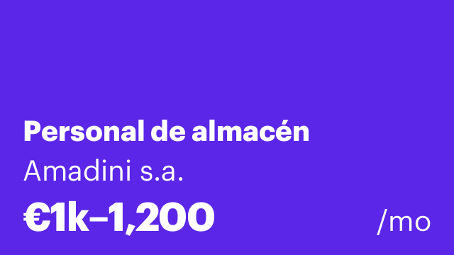Personal de almacén