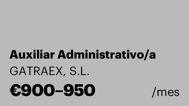 Auxiliar Administrativo/a