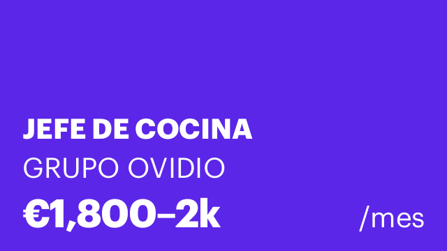 JEFE DE COCINA