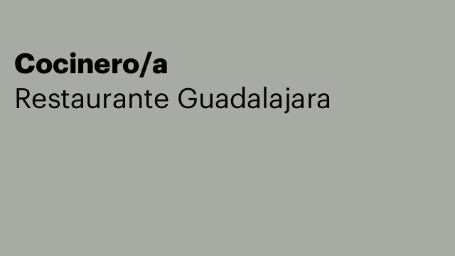 Cocinero/a