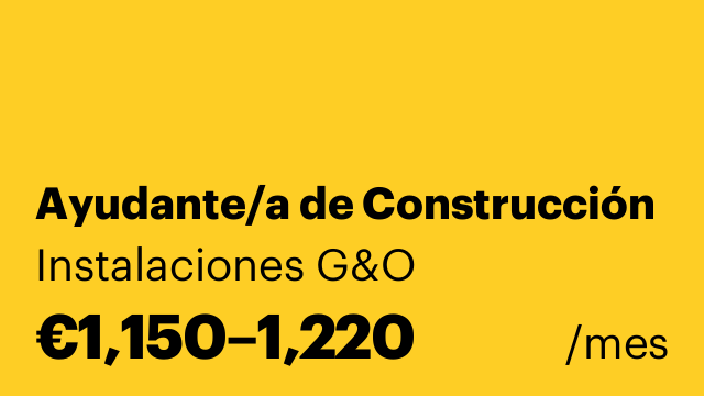 Ayudante/a de Construcción