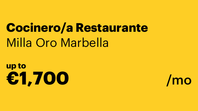 Cocinero/a Restaurante