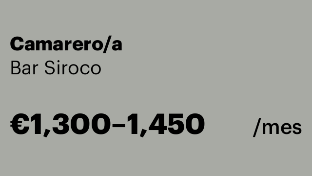 Camarero/a