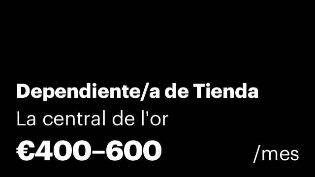 Dependiente/a de Tienda