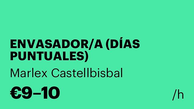 ENVASADOR/A (DÍAS PUNTUALES)