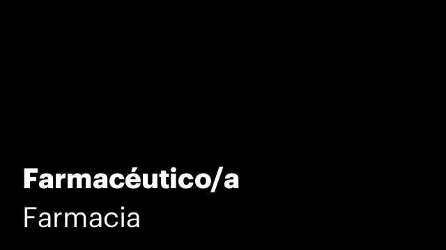 Farmacéutico/a
