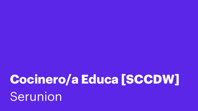 Cocinero/a Educa [SCCDW]