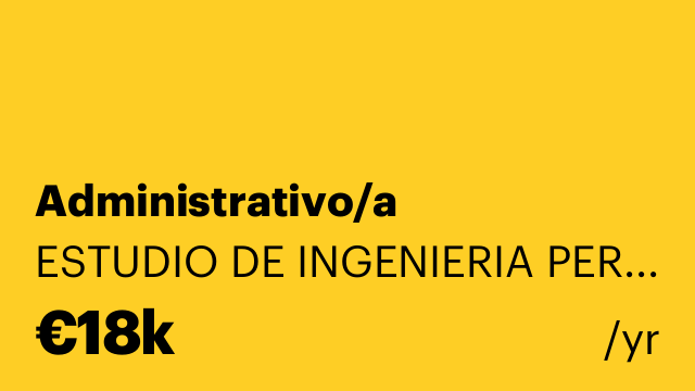 Administrativo/a