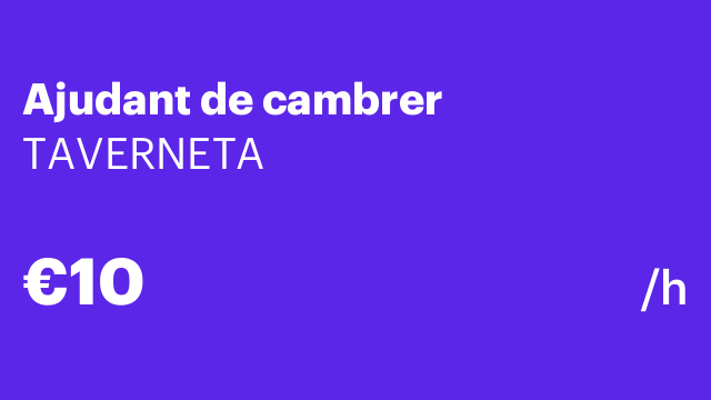 Ajudant de cambrer