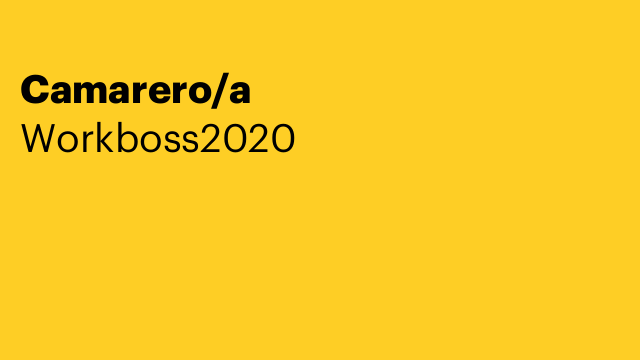Camarero/a