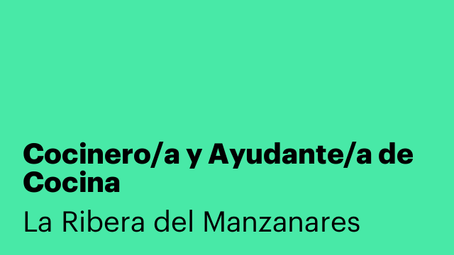 Cocinero/a y Ayudante/a de Cocina