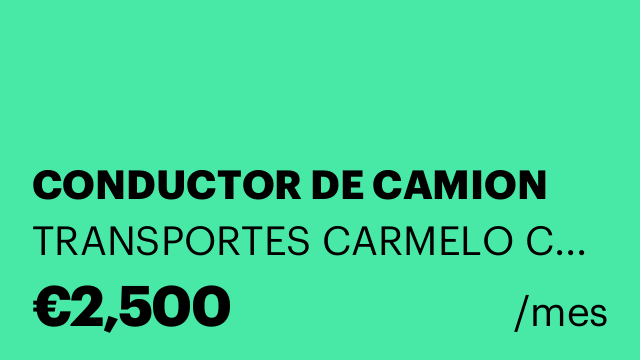 CONDUCTOR DE CAMION