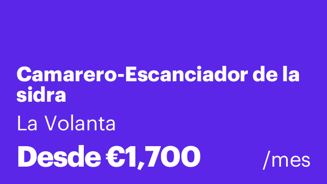 Camarero-Escanciador de la sidra