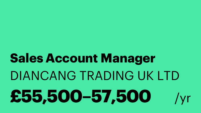 Sales Account Manager