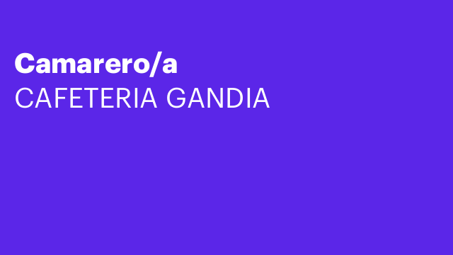 Camarero/a