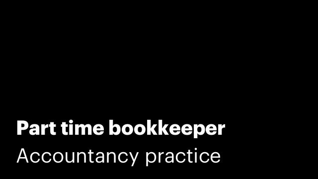 Part time bookkeeper