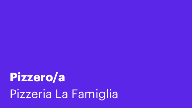 Pizzero/a