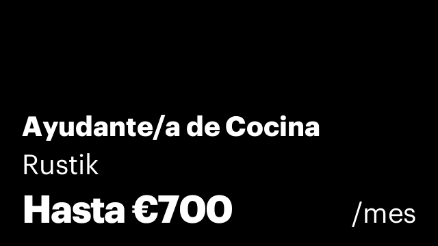Ayudante/a de Cocina