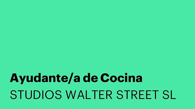 Ayudante/a de Cocina