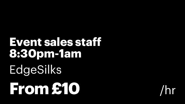 Event sales staff 8:30pm-1am