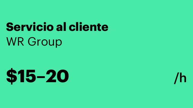 Servicio al cliente