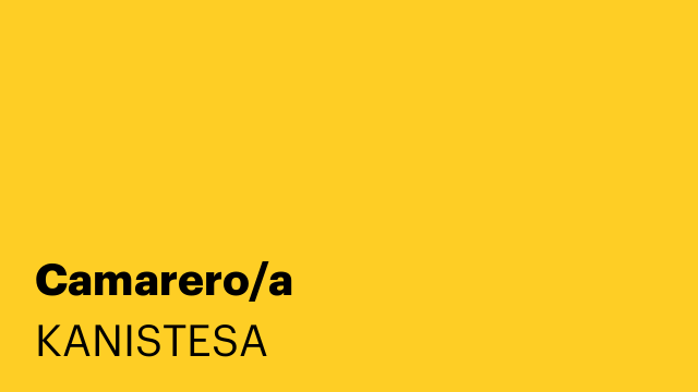Camarero/a